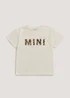 Girls Mini Me Cream T-Shirt (4-13yrs) - Age 4 Years Image 1