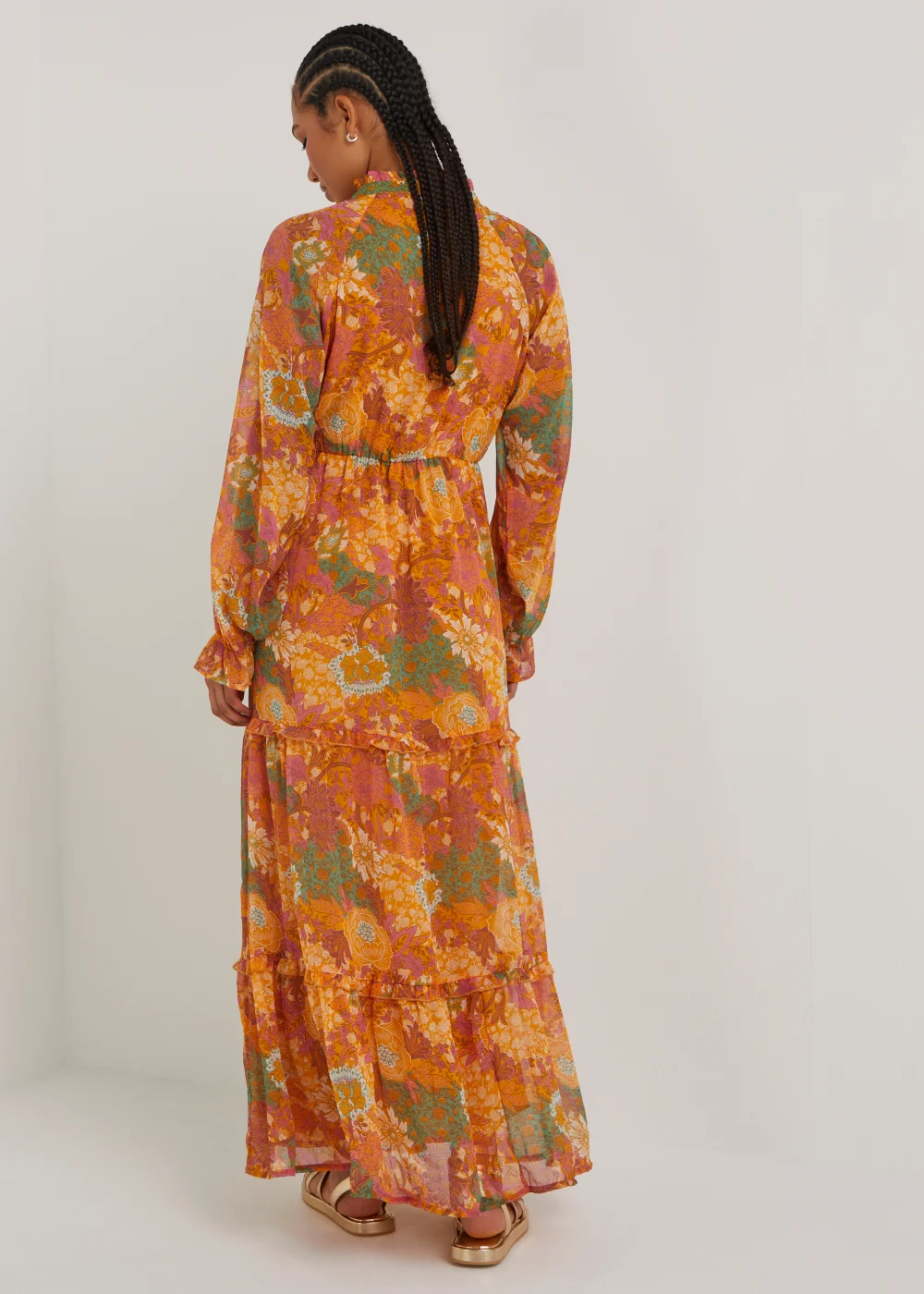JDY Luna Yellow Maxi Dress - 8 Image 3