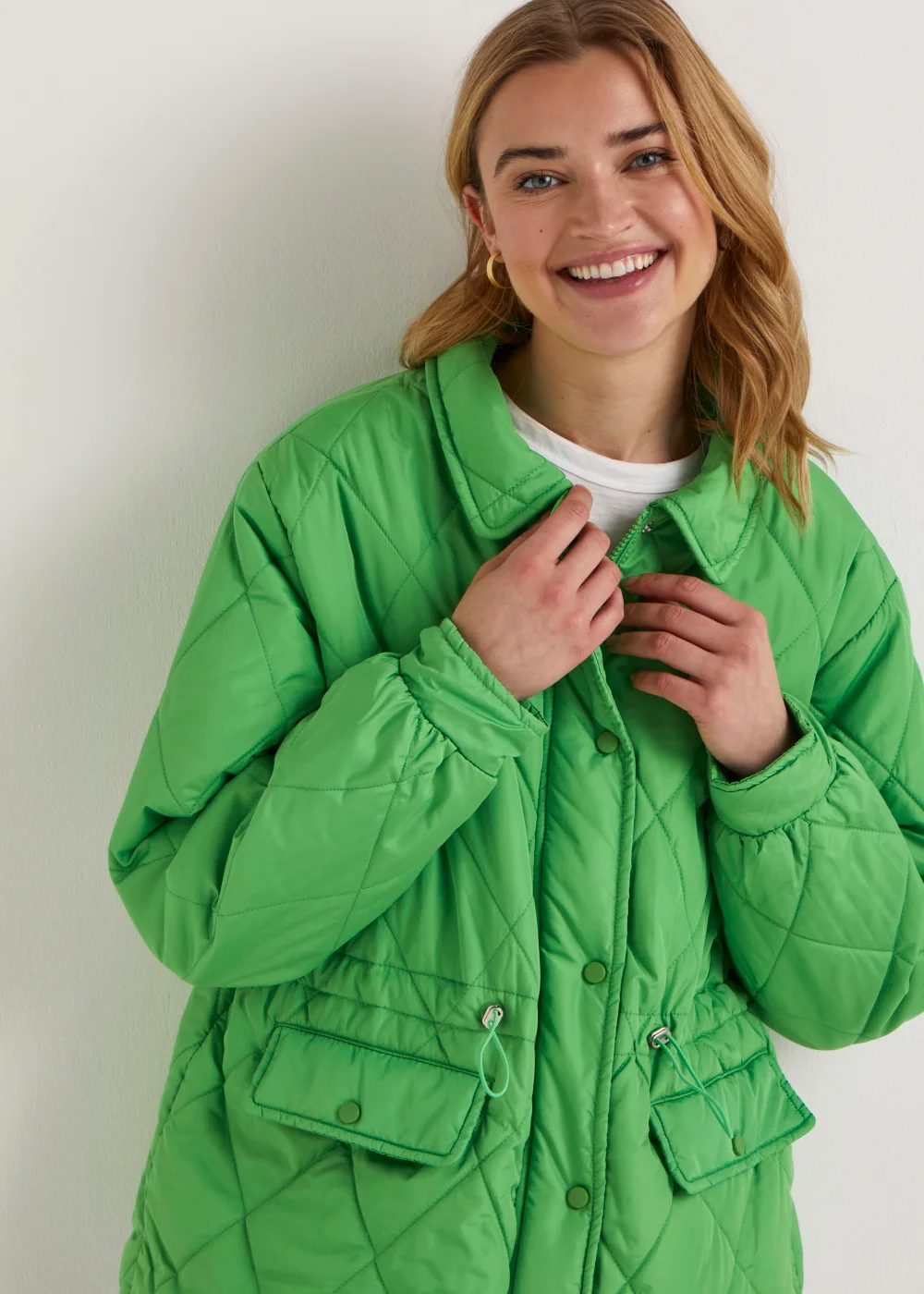 JDY Pacific Green Quilted Jacket - 8 Image 4