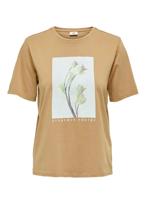 JDY Farock Camel Graphic T-Shirt - 8 Image 2