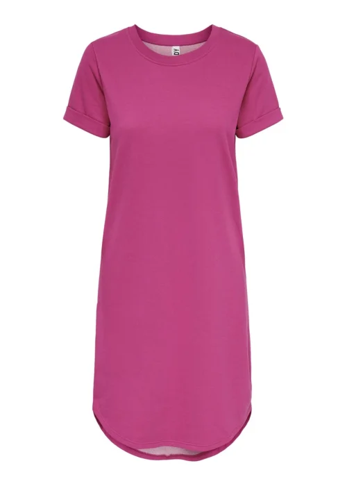 JDY Ivy Fuschia Short Sleeve Dress - 8 Image 5