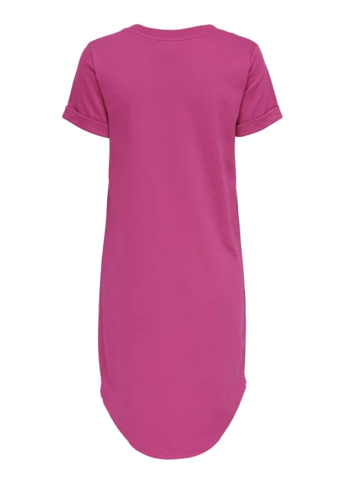JDY Ivy Fuschia Short Sleeve Dress - 8 Image 7