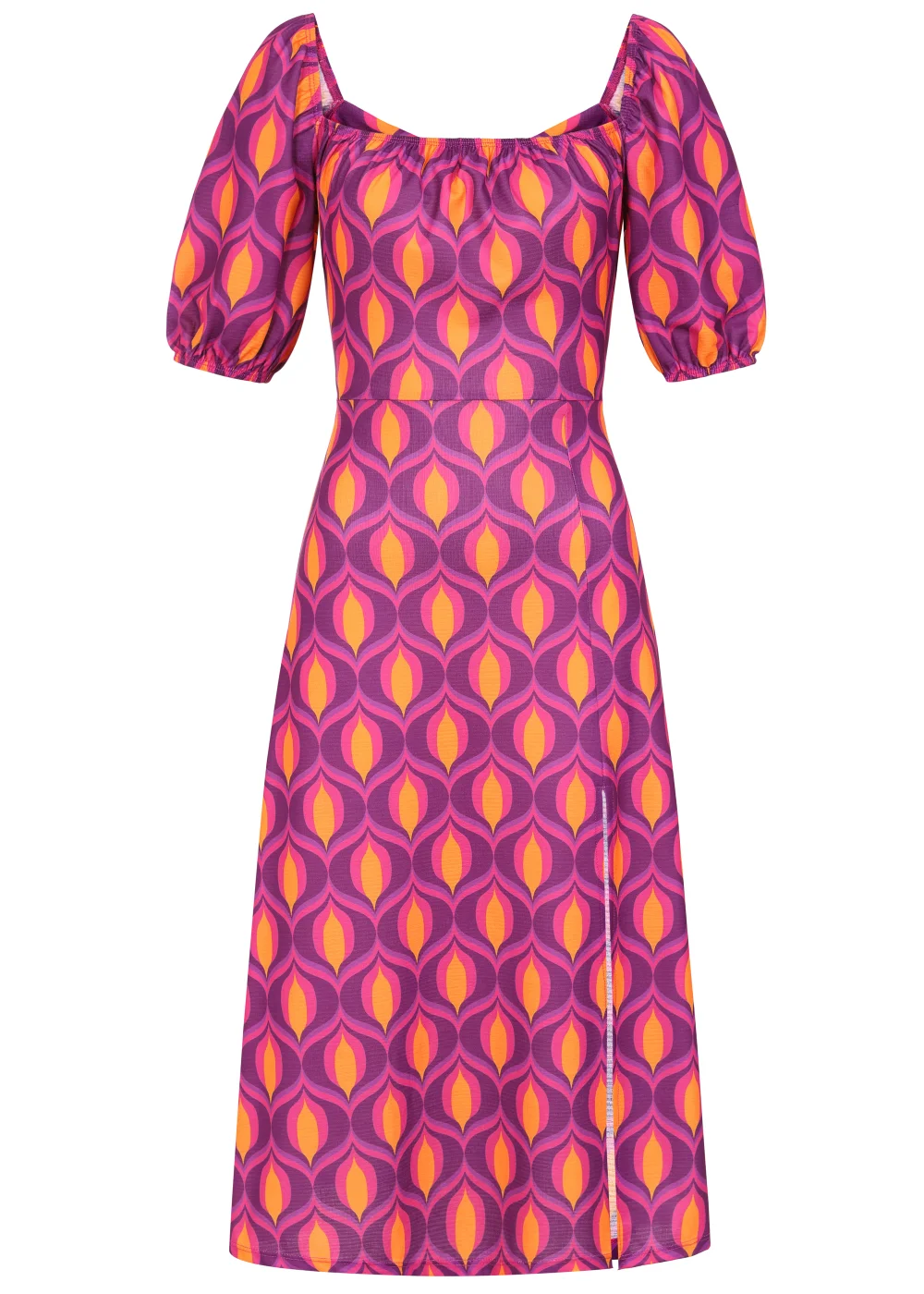 Girls on Film by Dani Dyer Purple Geo Midaxi Dress - Size 8 Image 5