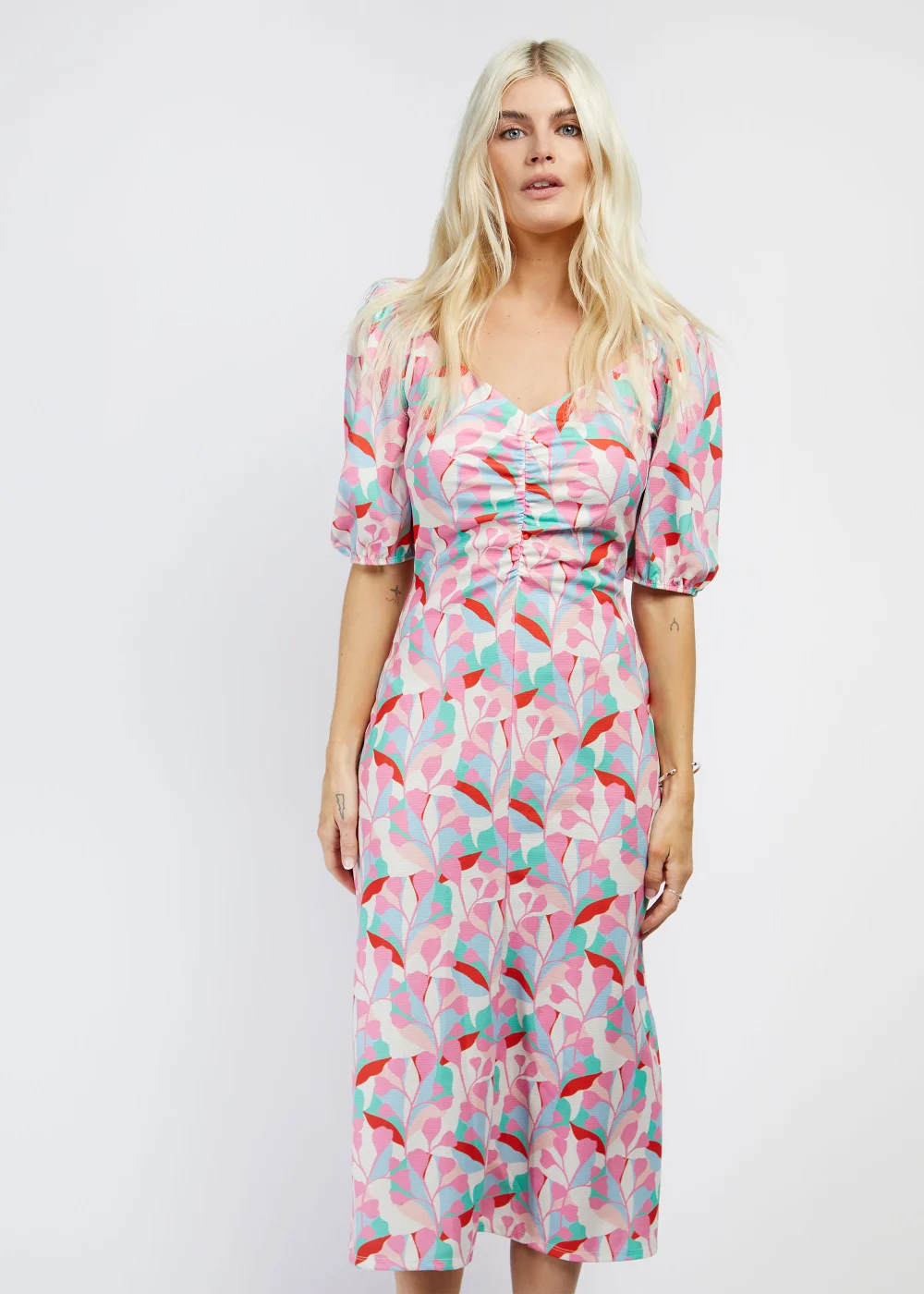 Girls on Film by Dani Dyer Multicoloured Print Midi Dress - 16 Image 4