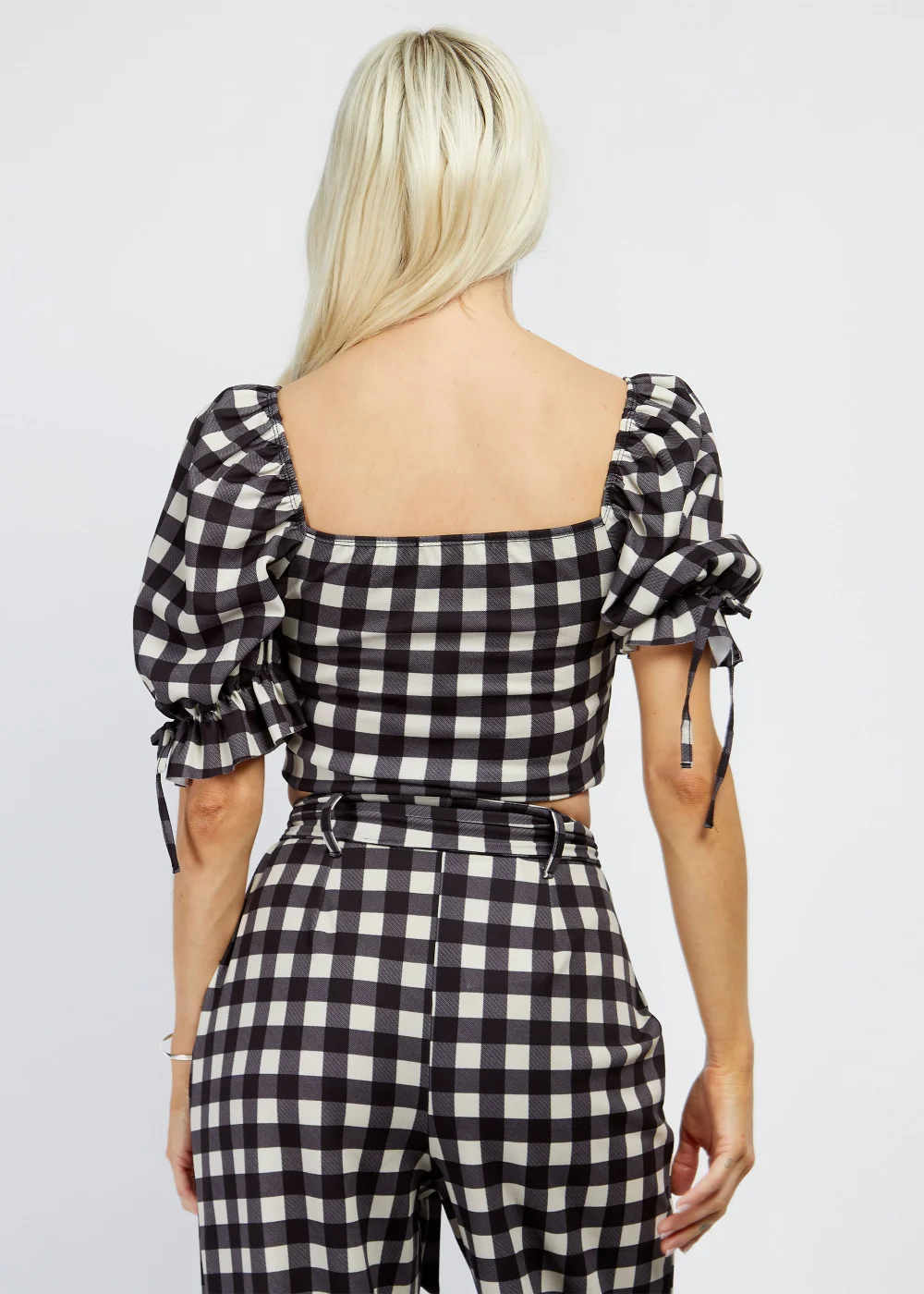 Girls on Film by Dani Dyer Black Gingham Co-Ord Top - 18 Image 3