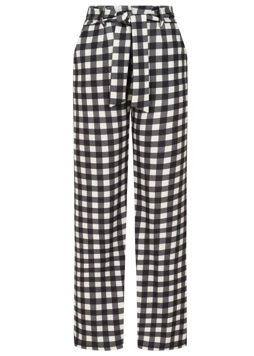 Girls on Film by Dani Dyer Black Gingham Co-Ord Trousers - 14 Image 4