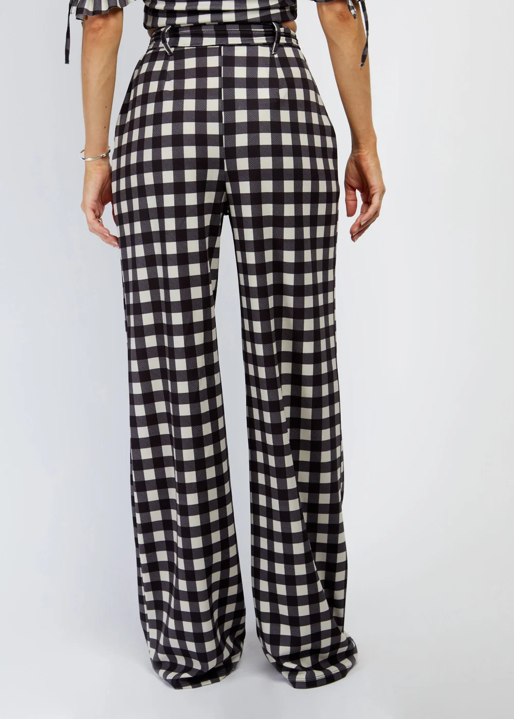 Girls on Film by Dani Dyer Black Gingham Co-Ord Trousers - 14 Image 5