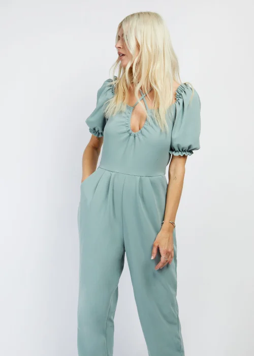 Girls on Film by Dani Dyer Sage Scuba Crepe Jumpsuit - 8 Image 3
