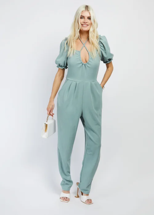 Girls on Film by Dani Dyer Sage Scuba Crepe Jumpsuit - 8 Image 1