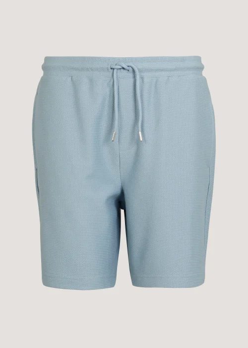T&W Blue Paris Textured Shorts - S Image 5