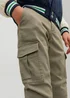 Jack & Jones Junior Khaki Cargo Chino Trousers (6-16yrs) - Age 8 Years Image 3
