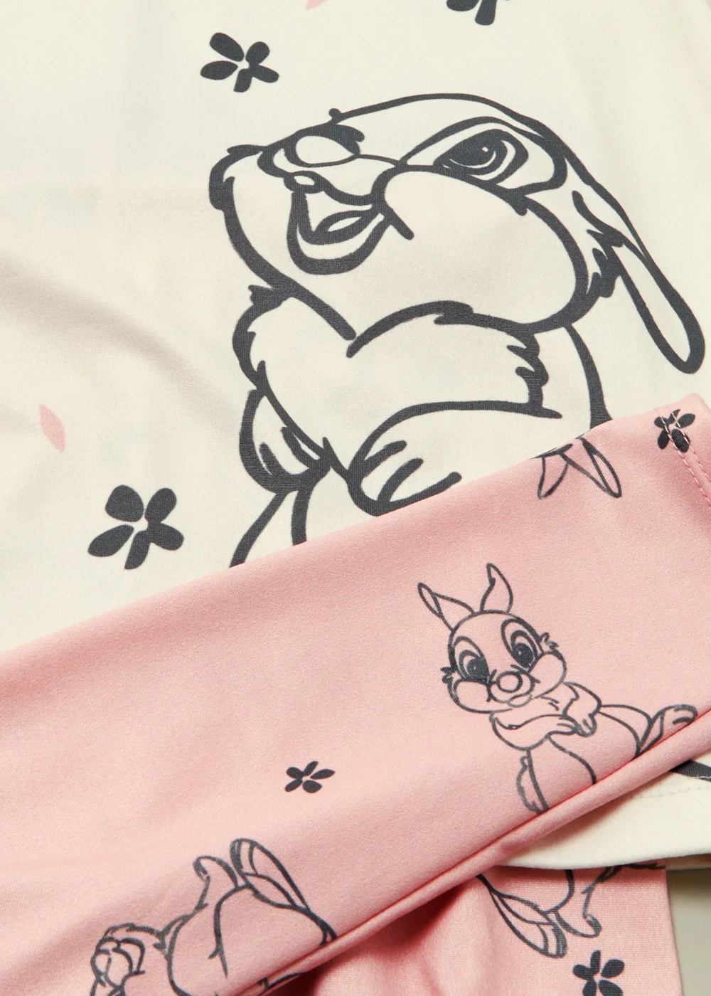 Girls Mini Me Pink & White Disney Thumper Pyjama Set (5-10yrs) - Age 5 Years Image 2