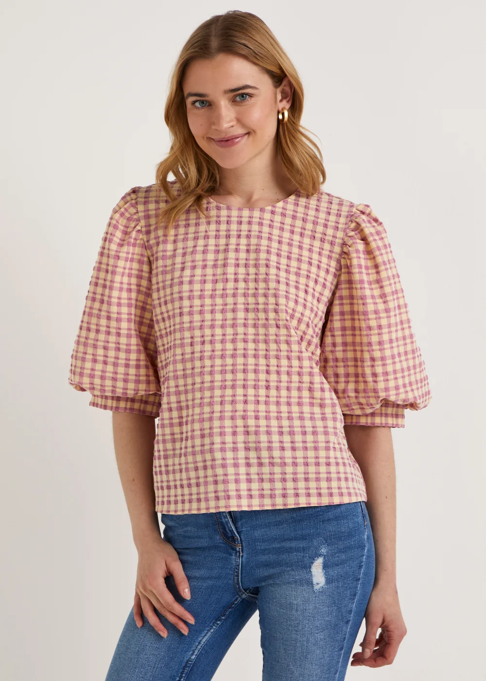 JDY Ada Rose 3/4 Sleeve Top - 8 Image 1