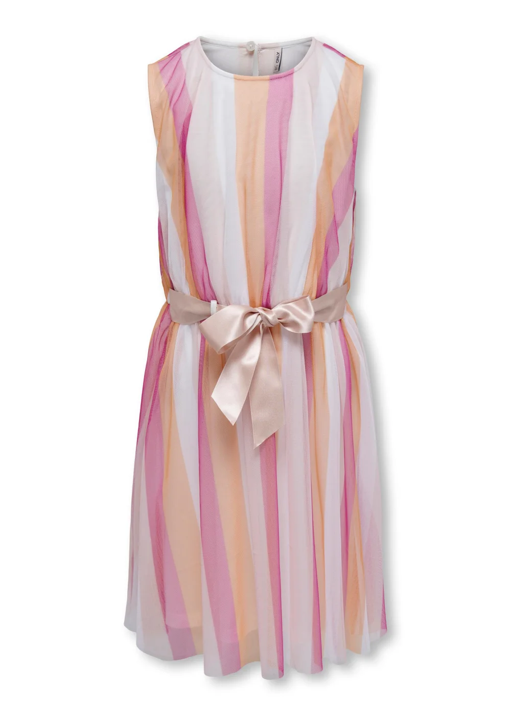 ONLY Girls Multicoloured Stripe Sleeveless Dress (5-14yrs) - 5-6 Yrs Image 1