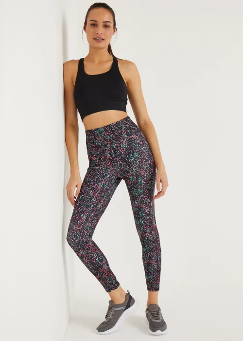 Souluxe Dot Print Sports Leggings - 8 Image 3
