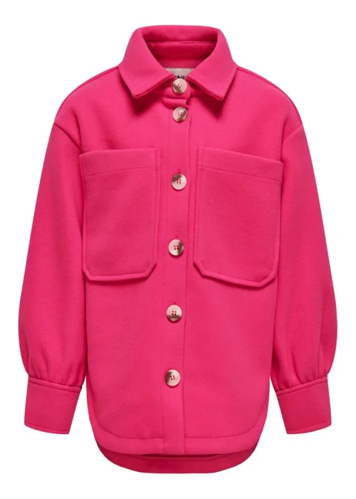 ONLY Kids Pink Shacket (6-14yrs) - Age 8 Years Image 1
