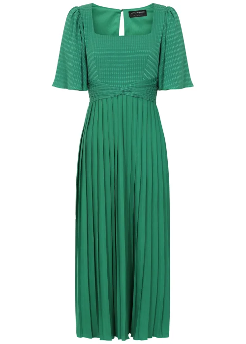 Little Mistress Green Square Neck Midaxi Dress - Size 6 Image 2