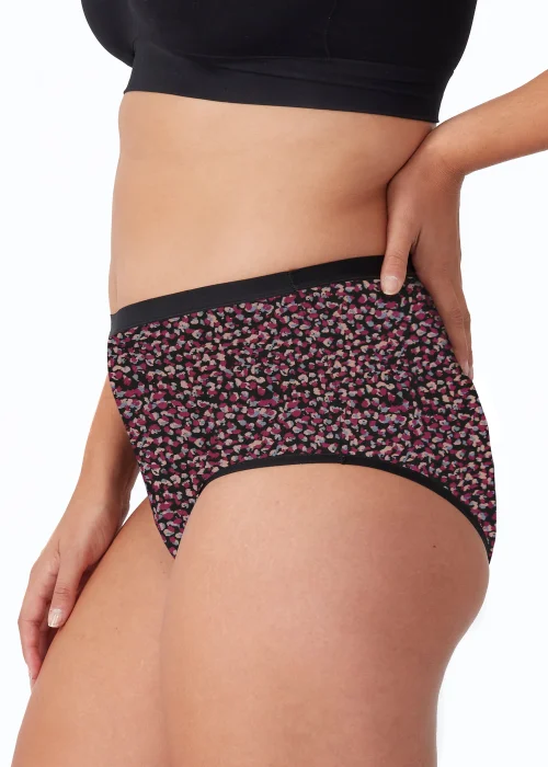 Love Luna Pink Print Period Knickers - Size 8-10 Image 4