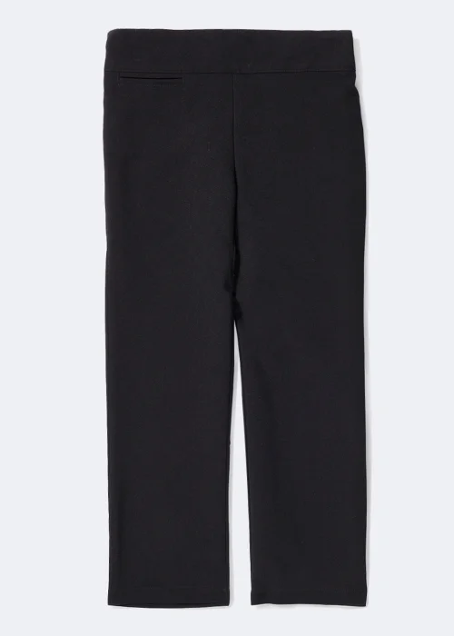 Girls Black Straight Leg Easy Dressing School Trousers (3-13yrs) - 3 Yrs Image 1