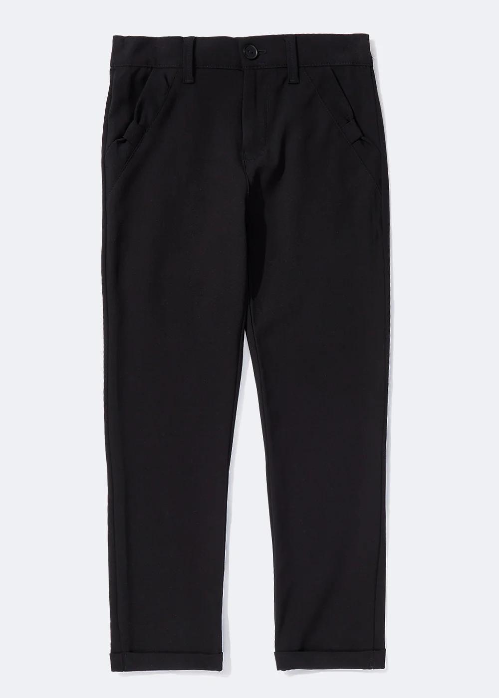 Girls Black Slim Fit School Trousers (3-16yrs) - Age 4 Years Image 1
