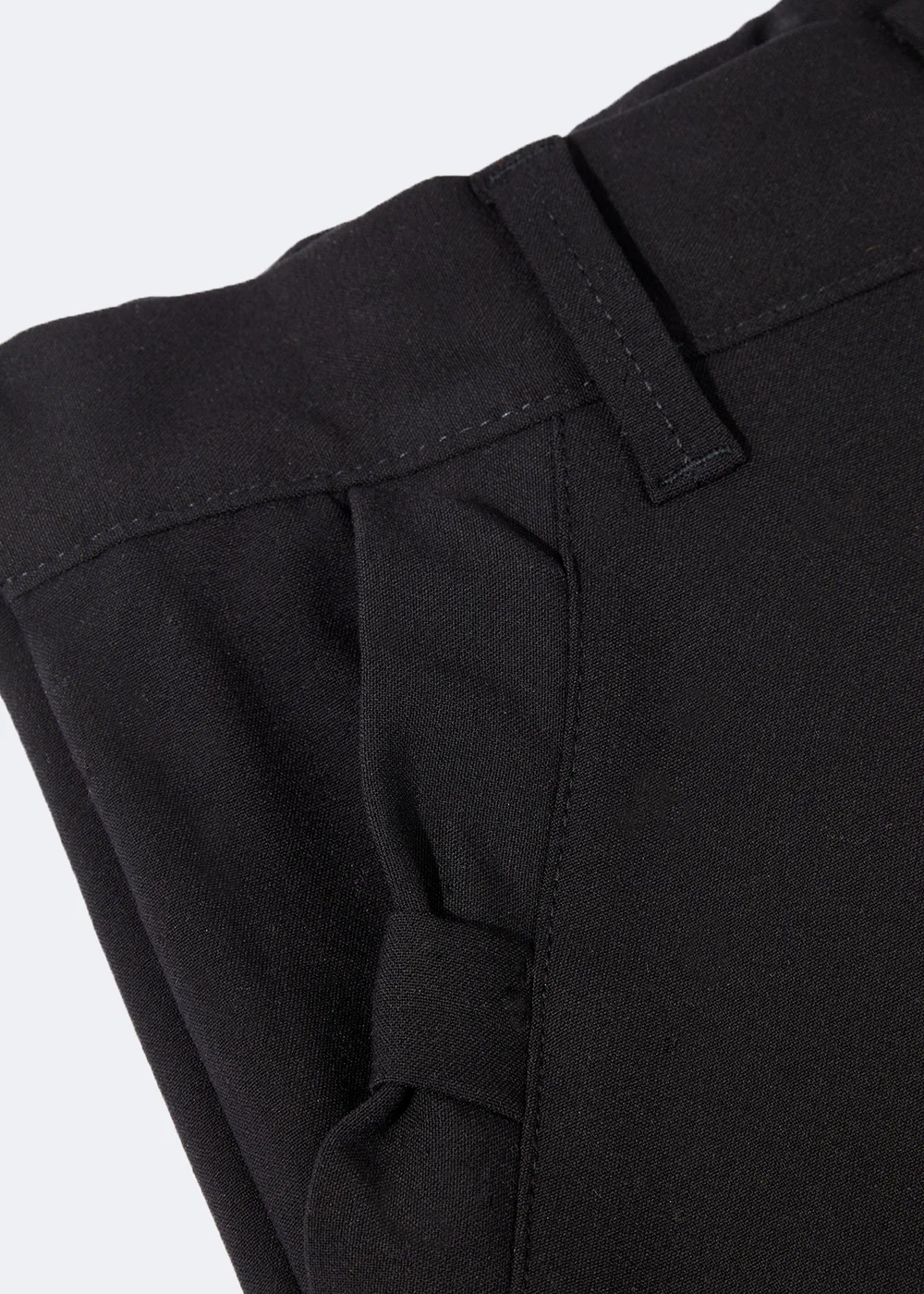 Girls Black Slim Fit School Trousers (3-16yrs) - Age 4 Years Image 2