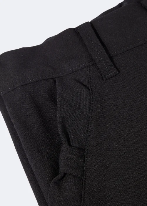 Girls Black Slim Fit School Trousers (3-16yrs) - Age 4 Years Image 2