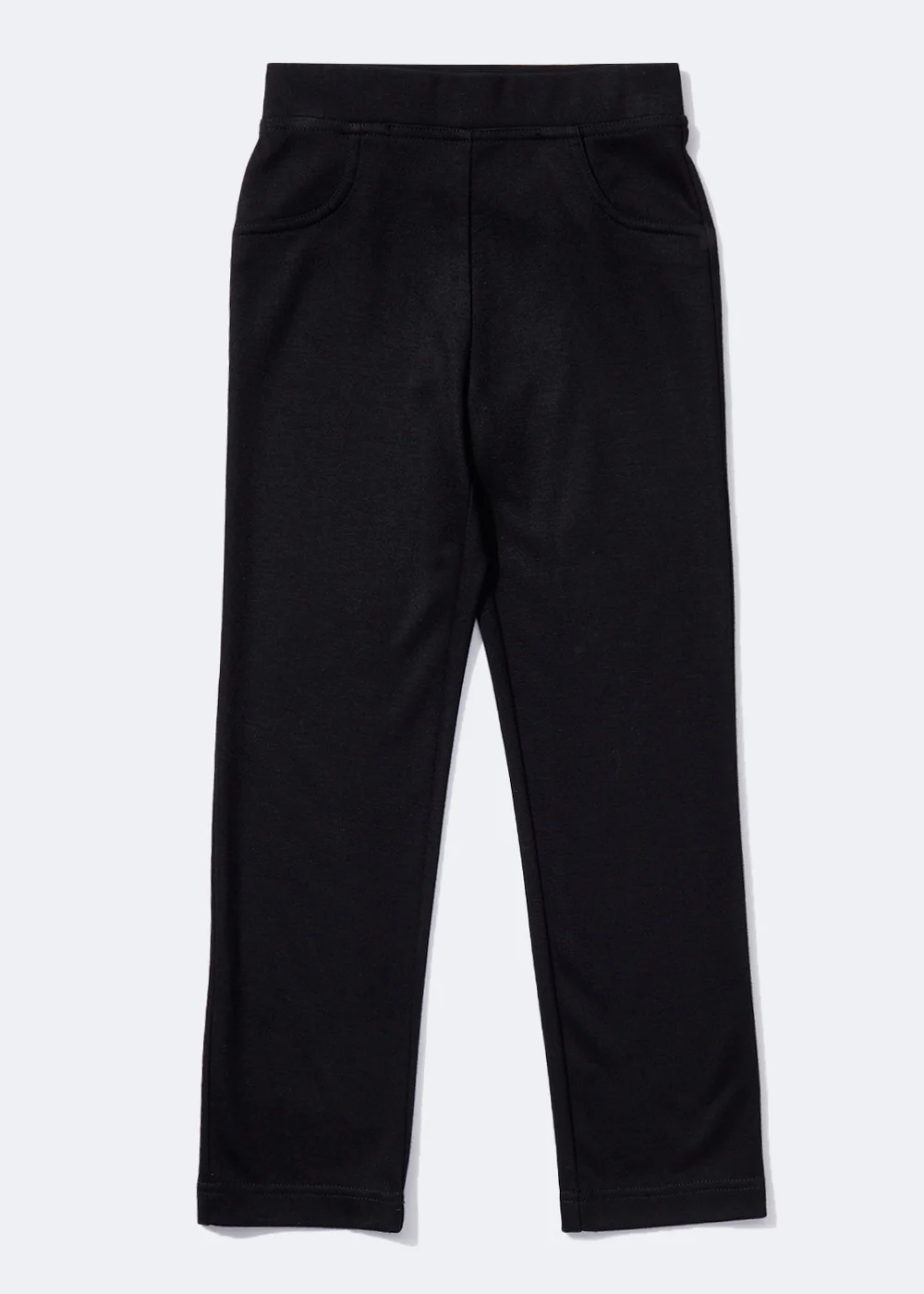 Girls Black Stretch Easy Dressing School Trousers (3-13yrs) - Age 4 Years Image 1
