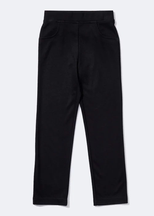Girls Black Stretch Easy Dressing School Trousers (3-13yrs) - Age 4 Years Image 1