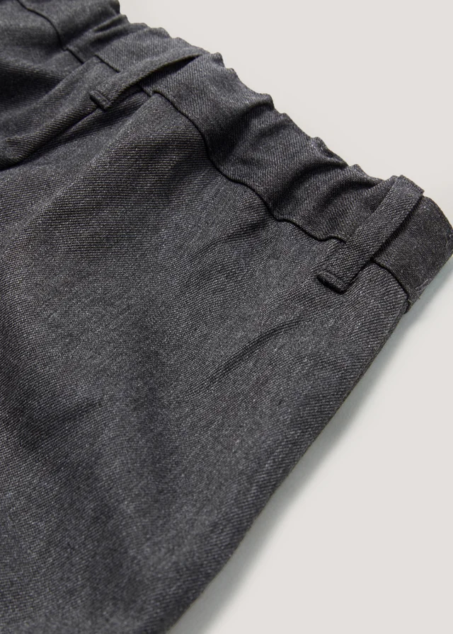 Boys 2 Pack Grey Regular Fit School Trousers (3-15yrs)