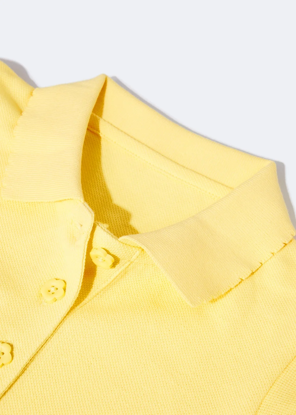 Girls 2 Pack Yellow Pretty Scallop Collar School Polo Shirts (3-13yrs) - 3 Yrs Image 2