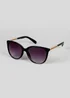 Chain Arm Cat Eye Sunglasses - One Size Image 1