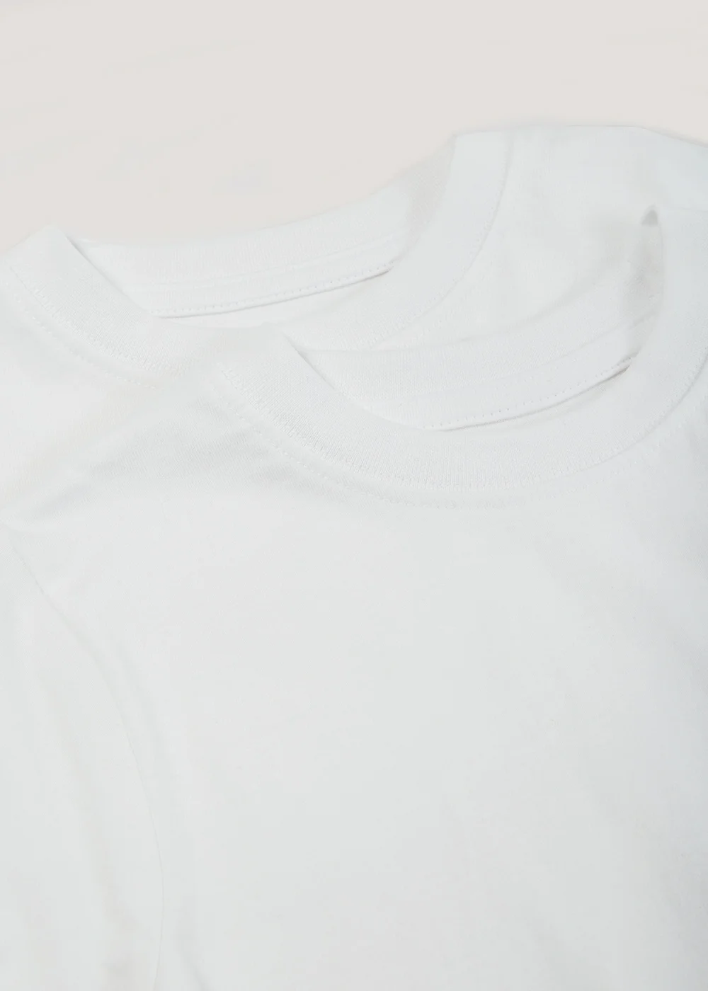 Kids 2 Pack White School T-Shirts (3-16yrs) - Age 3 Years Image 2