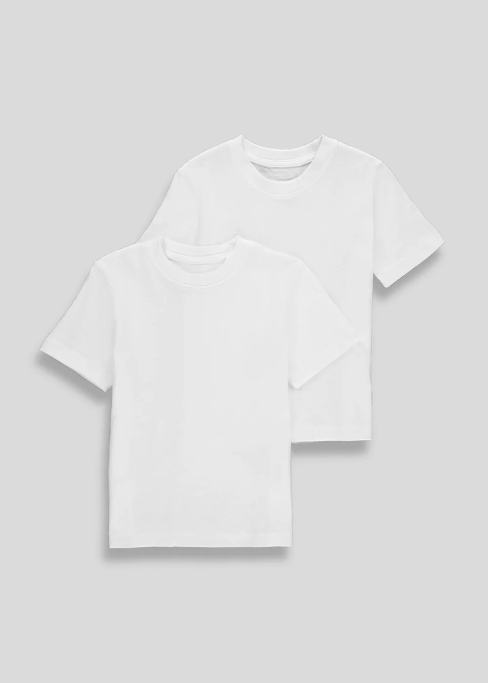 Kids 2 Pack White School T-Shirts (3-16yrs) - Age 3 Years Image 1