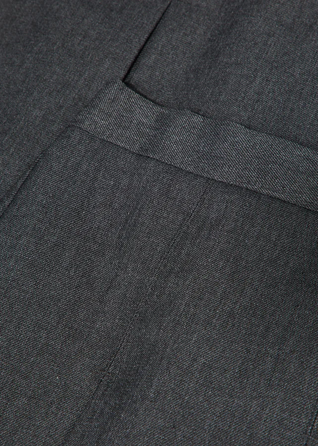 Girls 2 Pack Grey Box Pleat School Skirts (3-16yrs)