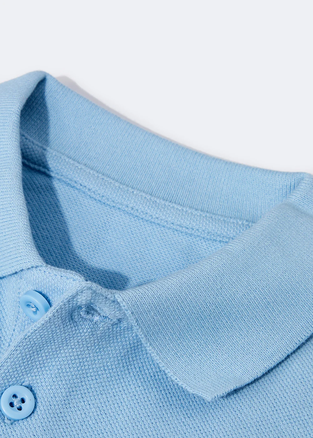 Kids 5 Pack Pale Blue School Polo Shirts (3-16yrs) - Age 3 Years Image 2