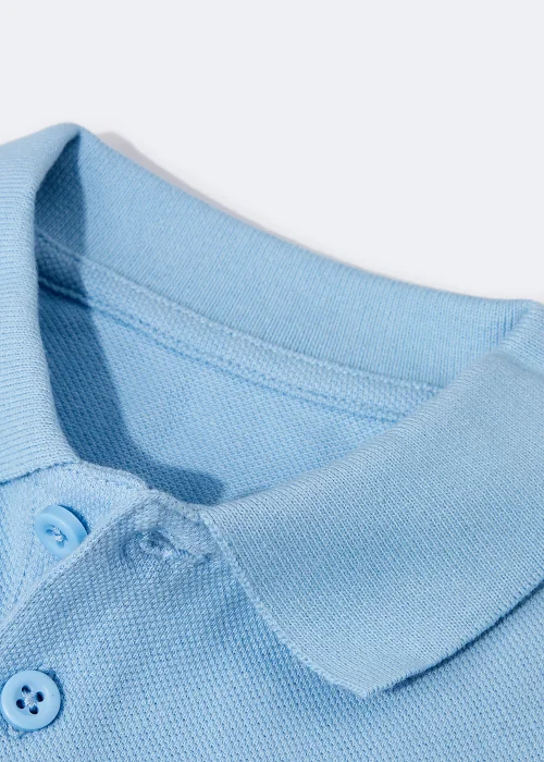 Kids 5 Pack Pale Blue School Polo Shirts (3-16yrs) - Age 3 Years Image 2