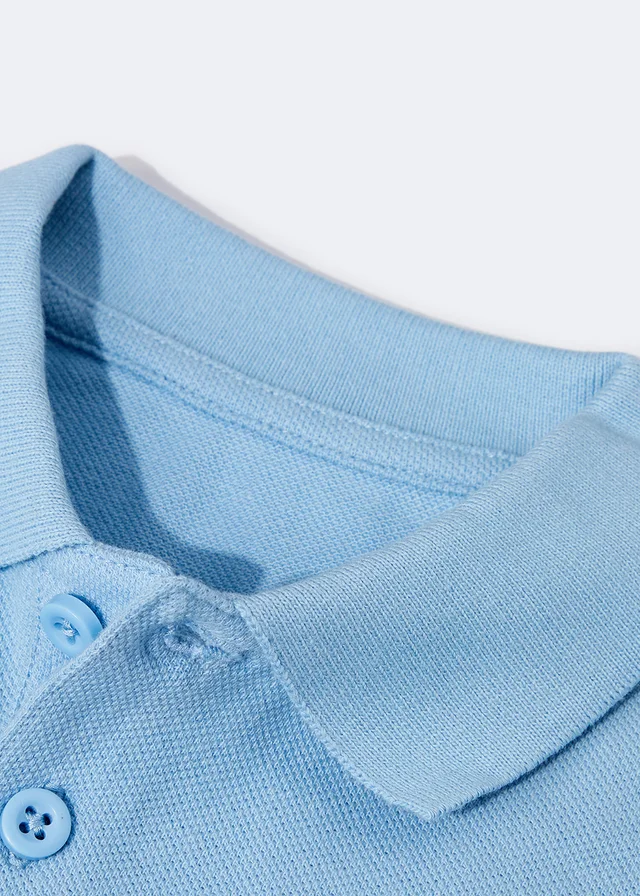 Kids 5 Pack Pale Blue School Polo Shirts (3-16yrs)