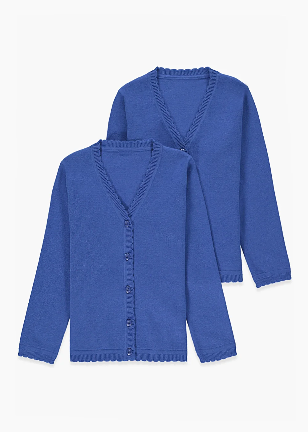 Girls 2 Pack Royal Blue School Cardigans (4-13yrs) - Age 3 Years Image 1