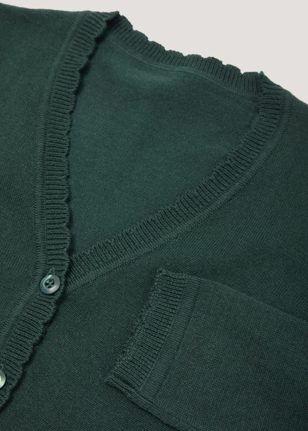 Girls 2 Pack Green School Cardigans (3-13yrs) - Age 3 Years Image 2