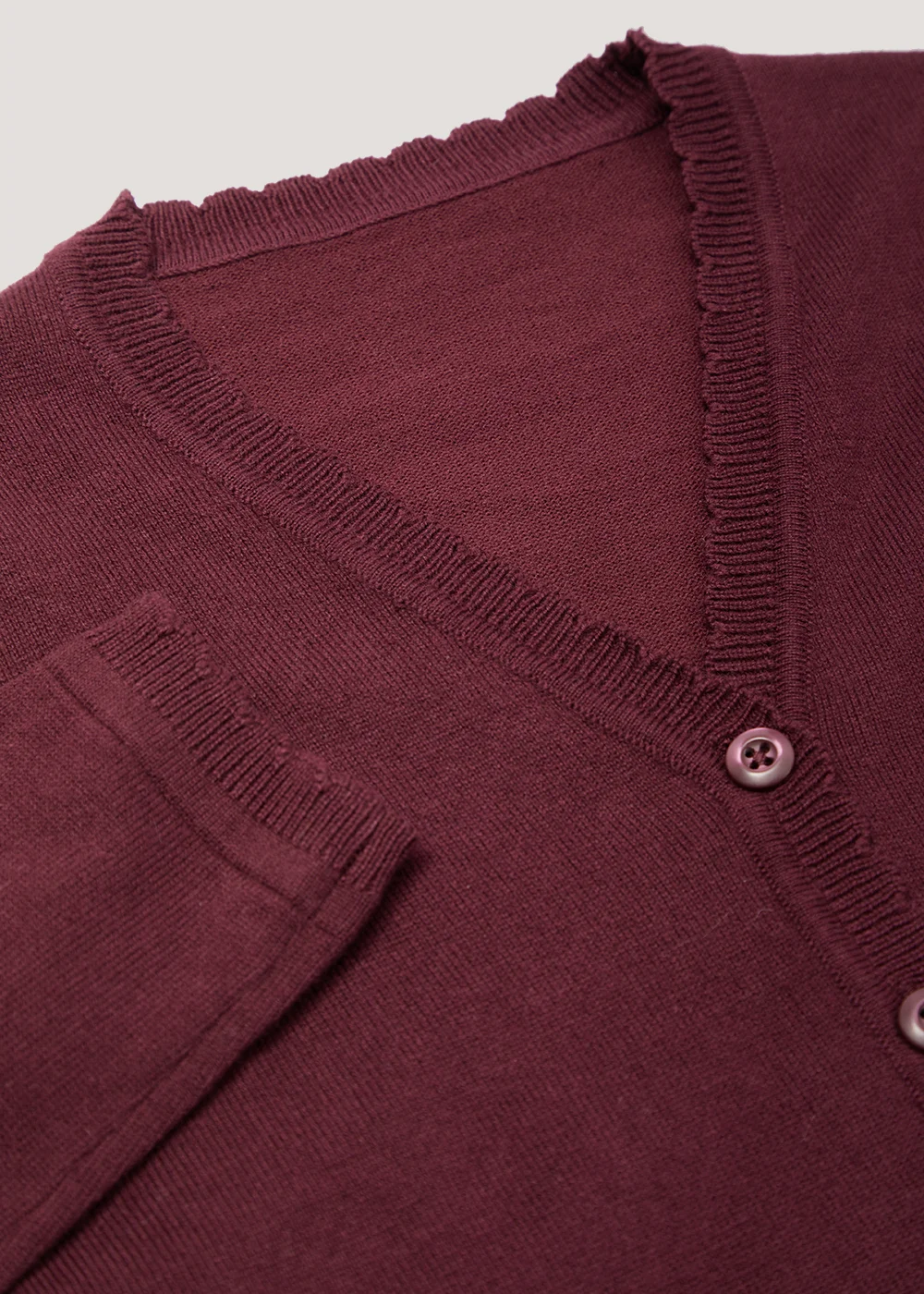 Girls 2 Pack Burgundy School Cardigans (3-13yrs) - Age 3 Years Image 2