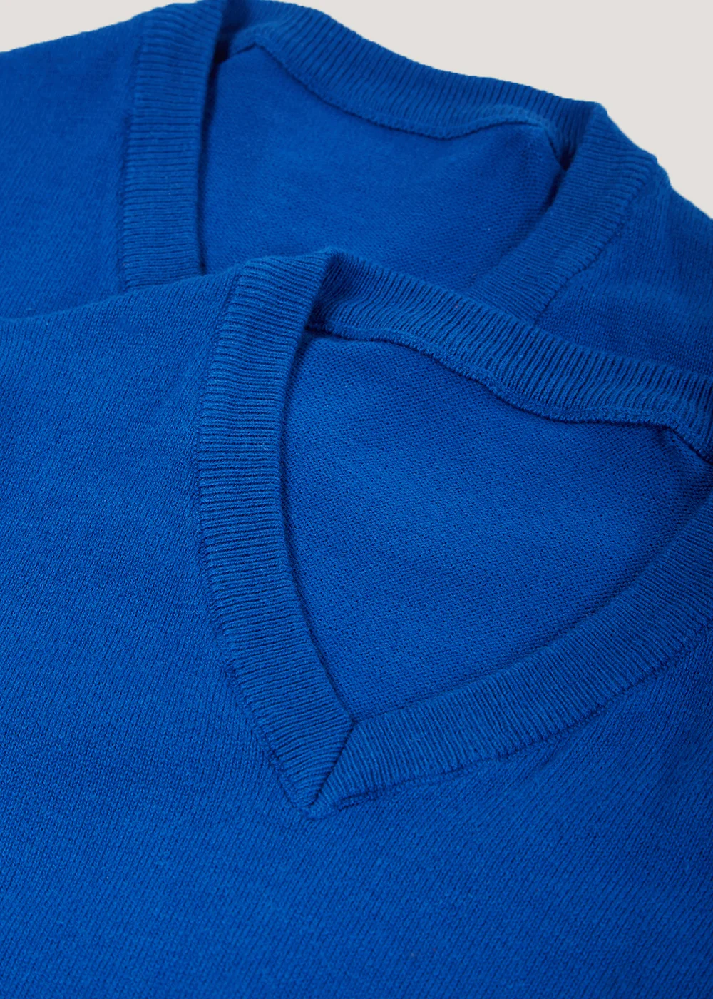 Kids 2 Pack Blue V-Neck School Jumpers (3-13yrs) - Age 3 Years Image 2