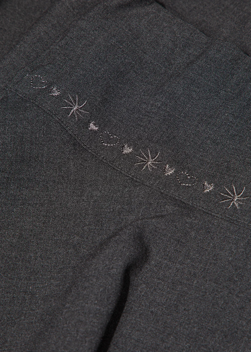 Girls 2 Pack Grey Embroidered School Skirts (4-13yrs) - Age 4 Years Image 2