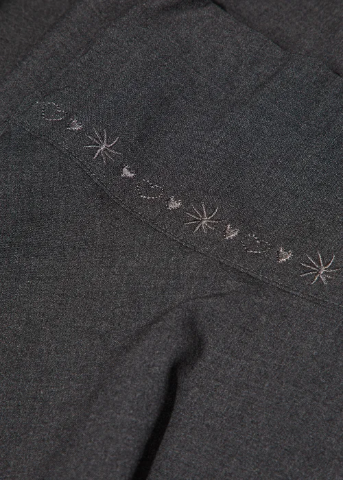 Girls 2 Pack Grey Embroidered School Skirts (4-13yrs) - Age 4 Years Image 2