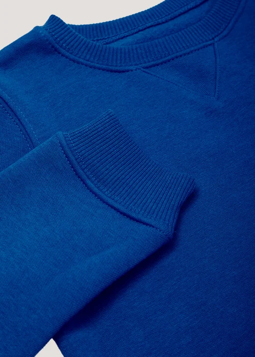 Kids 2 Pack Blue Crew Neck School Sweatshirts (3-13yrs) - Age 3 Years Image 2
