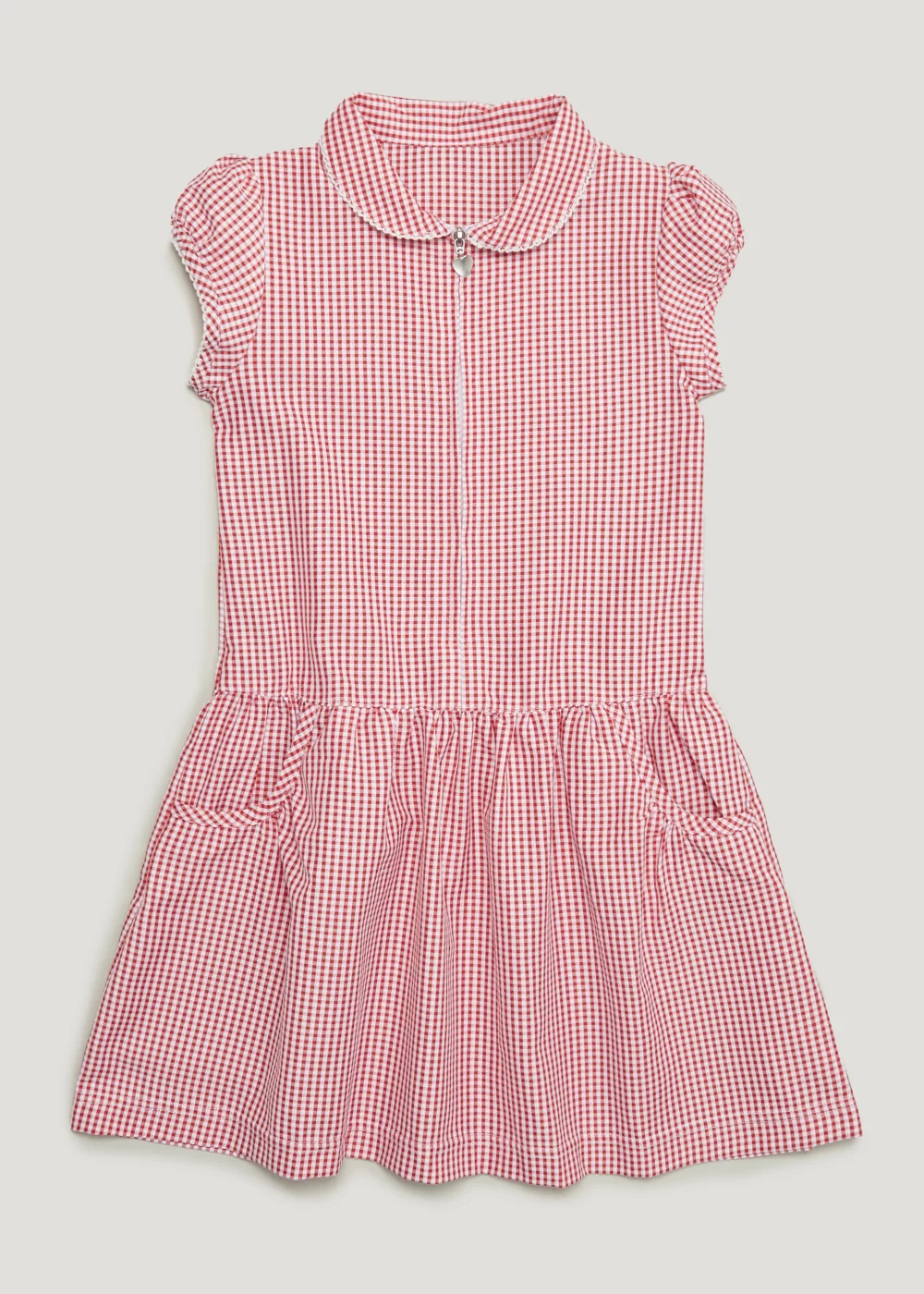 Girls Red Gingham Drop Waist School Dress (3-13yrs) - 8 Yrs | Matalan Girls Red Gingham Drop Waist School Dress (3-13yrs) - 8 Yrs | Matalan