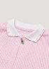 Girls Pink Generous Fit Knitted Collar Gingham School Dress (3-14yrs) - 8 Yrs Image 2