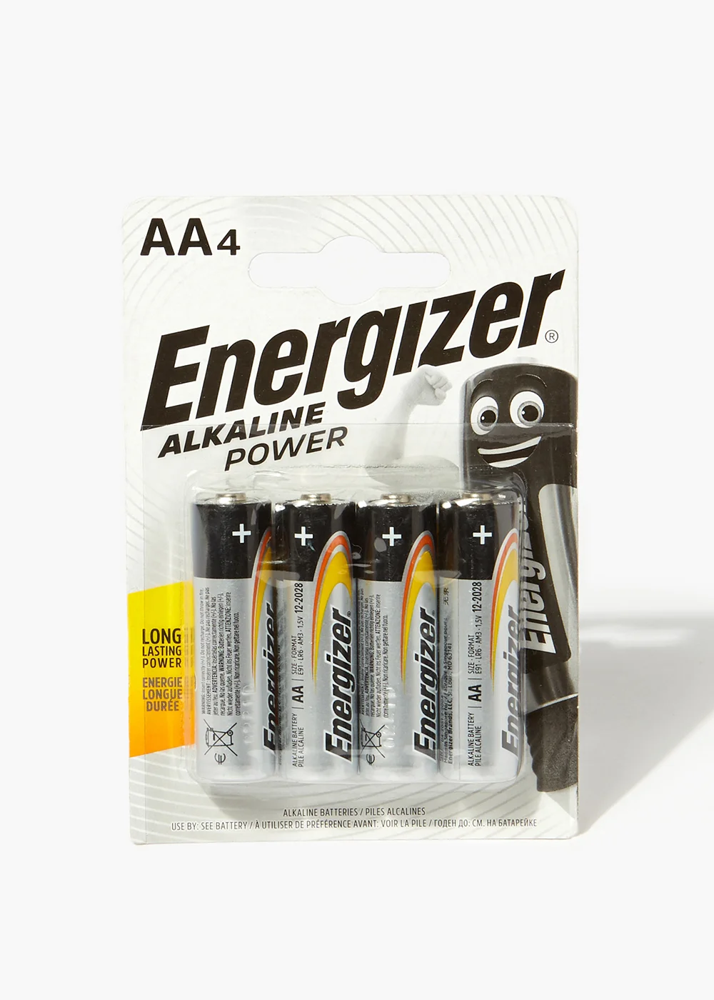Energizer Alkaline Power AA Batteries (4 Pack) Image 1