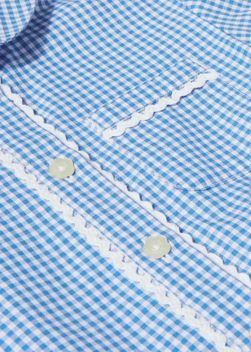 Girls Blue Gingham Traditional School Dress (3-14yrs) - 3 Yrs Image 2
