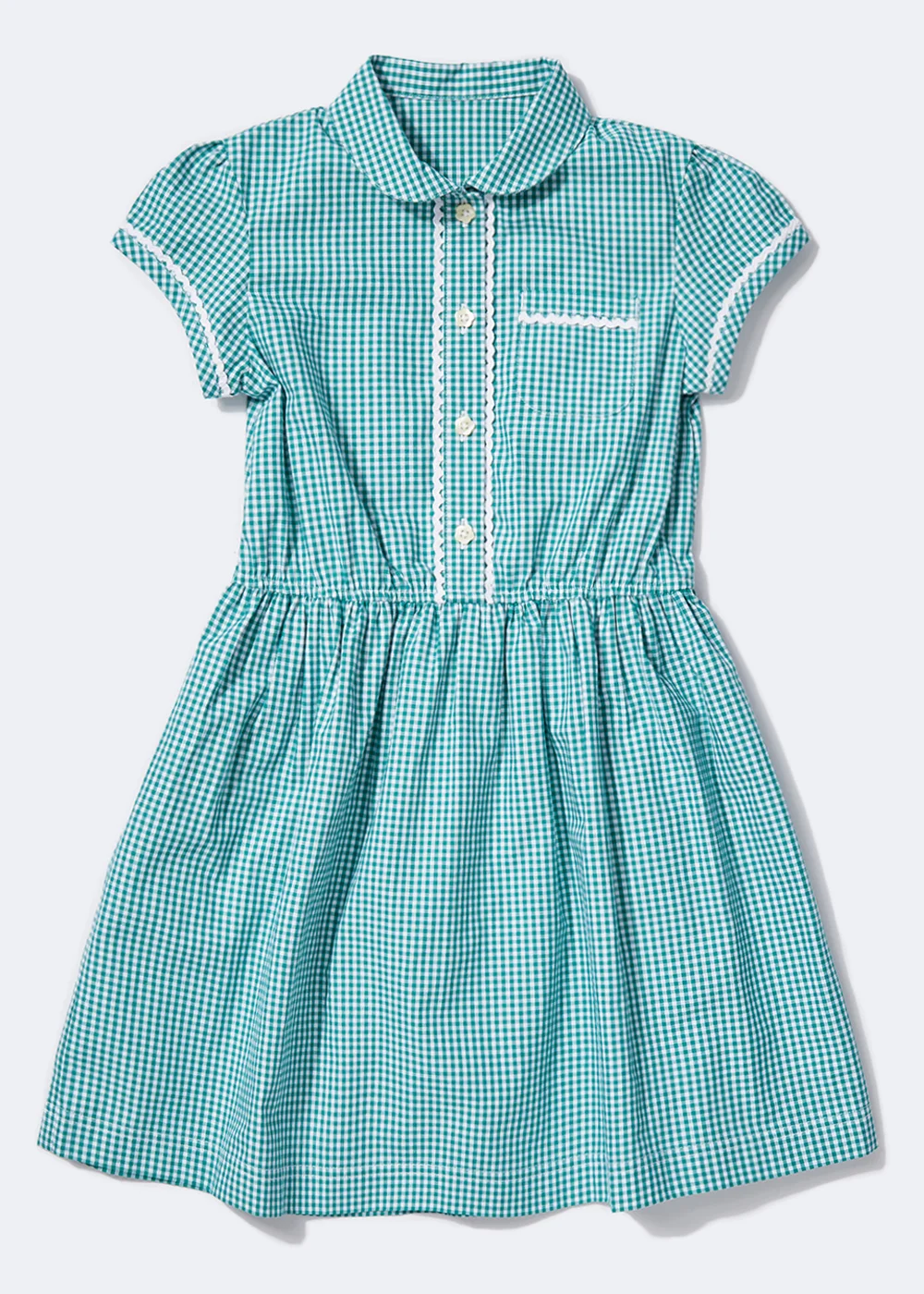 Girls Green Traditional Gingham School Dress (3-14yrs) - 3 Yrs | Matalan Girls Green Traditional Gingham School Dress (3-14yrs) - 3 Yrs | Matalan
