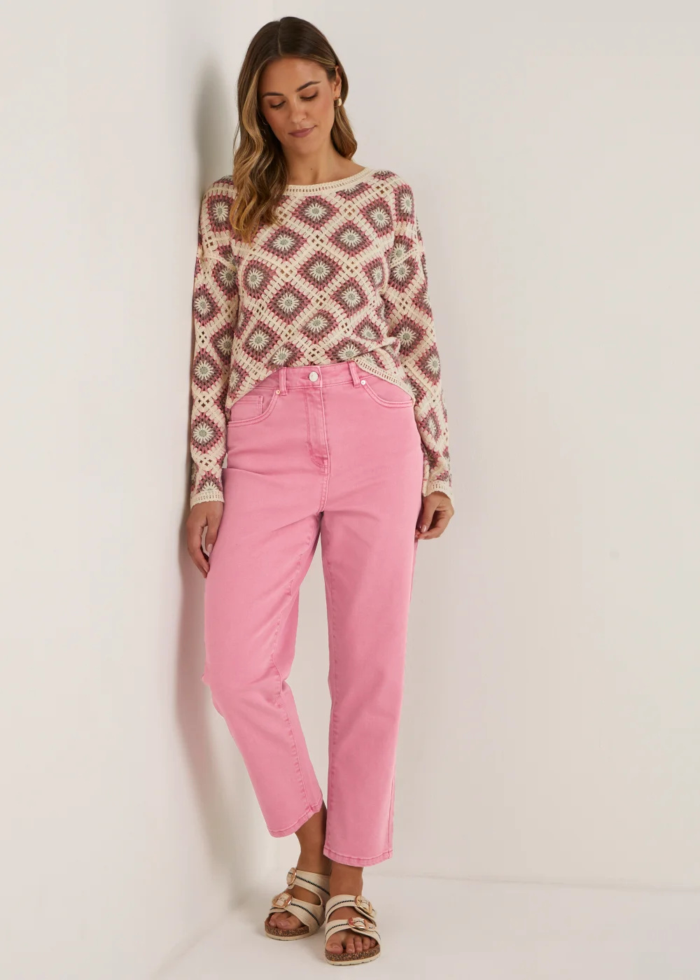 Ava Pink Mom Jeans - 8/L31 Image 4